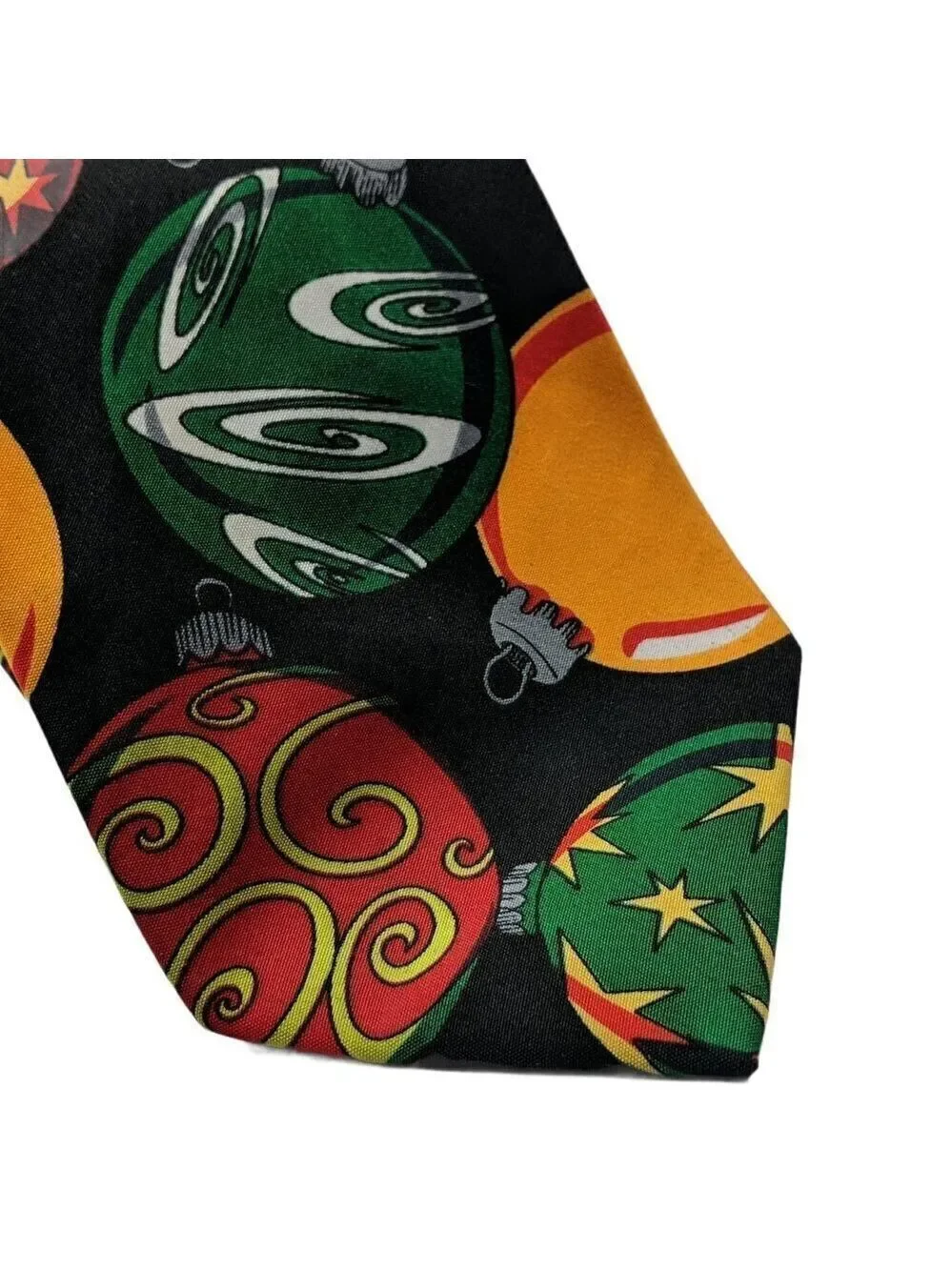 Christmas Holiday Ornaments Print Necktie